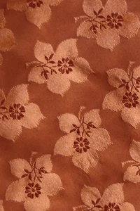 KENZO SILK NECK TIE MATT & GLOSS TANGERINE FLOWERS A FASHION WEDDING IDEA BEAUTY - Picture 1 of 7