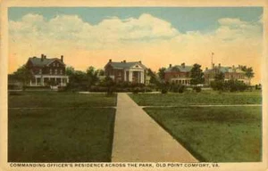 1922 Fort Monroe Old Point Comfort Va Commander's Home Hampton VA postal - Imagen 1 de 1