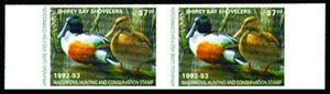 AR12P — 1992 Arkansas imperforate pair - Picture 1 of 1