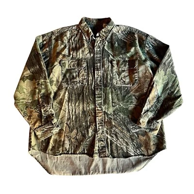 Duxbak Denim Jacket Camo Realtree XL Double Pocket Light Jacket Winter Fall - Image 1 of 4
