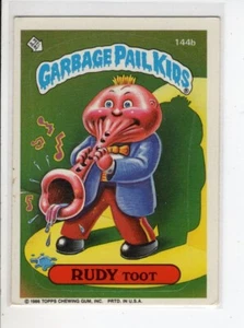 RUDY TOOT TOPPS CUBO DE BASURA NIÑOS TARJETA SERIE 4 #144B EN MUY BUENA CONDICIÓN - Imagen 1 de 1