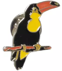 Tukan Vogel auf Ast 1,25" Anstecknadel - Bild 1 von 2