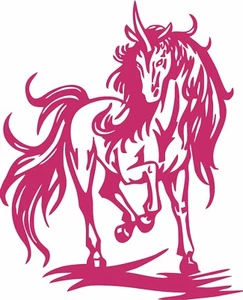 Unicorn Horse Horn Mystical Animal Rodeo Car Truck Window Vinyl Decal Sticker - Picture 1 of 2