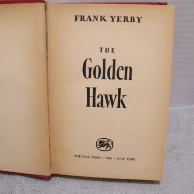 The Golden Hawk Book Frank Yerby Hardcover 1948 Caribbean Dial Press - Image 1 of 4