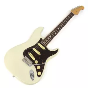 History SH-SV VWH White St type Made in Japan Electric Guitar Used From Japan - Picture 1 of 10