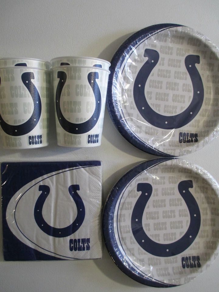 INDIANAPOLIS COLTS NFL FOOTBALL Juego de suministros para fiestas Kit con tazas de equipo Foto 1 de 1