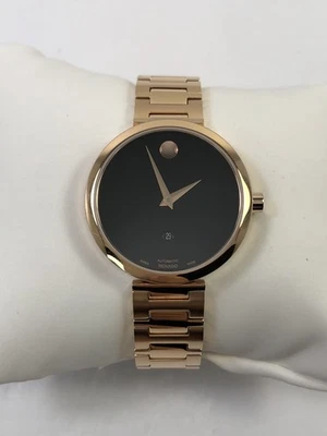 Reloj Movado Museum Clásico Automático Tono Oro Rosa Acero Damas 0607680 Foto 1 de 4