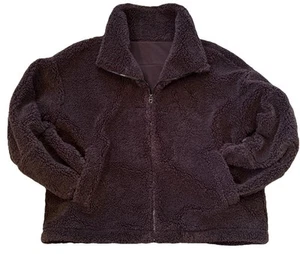 Lululemon Womens Brown Oh So Sherpa Long Sleeve Collared Full-Zip Fleece Jack - Picture 1 of 7