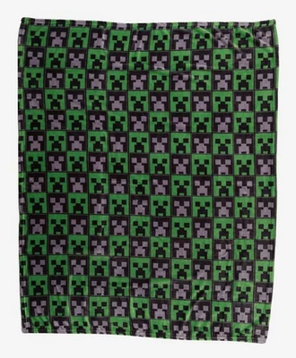 Minecraft Creeper клетчатый плед от Bioworld совершенно новый - Изображение 1 из 3