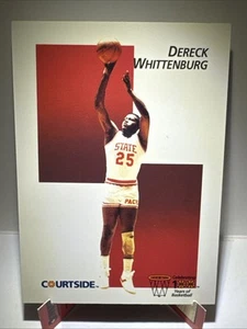 Dereck Whittenburg #43 NC State Wolfpack 1992 flashback Courtside - Foto 1 di 2