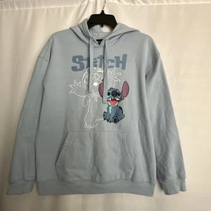 Disney Stitch Pullover Hoodie Blue Unisex XL (15-17) #0516 - Picture 1 of 11