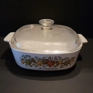Vtg Corning Ware Spice of Life 2 qt Casserole A2B with Lid A7C - Picture 1 of 8