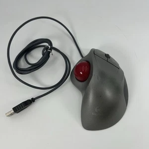 Logitech TrackMan Wheel Wired Mouse Optical T-BB18 804360-1000 - Picture 1 of 10