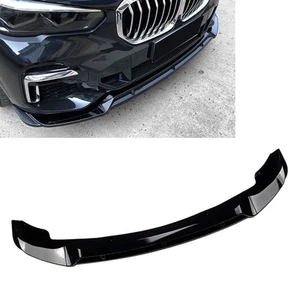 Frontstoßstangen-Spoilerlippe, passend für BMW X5 G05 M Sport 2019–2022 schwarz - Picture 1 of 8