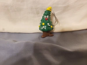Vintage 2001 Topps Christmas Tree Face Ornament PVC - Bild 1 von 6