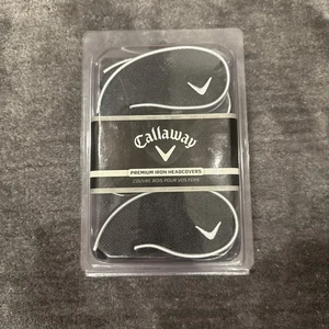 Fundas para la cabeza de hierro premium Callaway Golf 9 cubiertas 4-PW, SW, X negro gris - Imagen 1 de 12