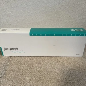 Fastback Binder Strips 11" MAROON & MEDIUM 100 Strips! NEW - Picture 1 of 8