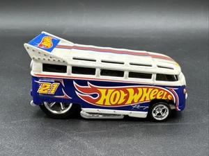 2013 Hot Wheels HWS BLUE VW VOLKSWAGEN DRAG BUS Redline Club RLC RRs LOOSE - Picture 1 of 7