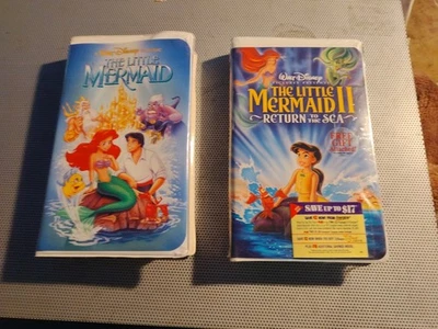 Walt Disney The Little Mermaid Ban Rare 1 & 2 Return to the Sea Is New VHS Tape - Image 1 of 4