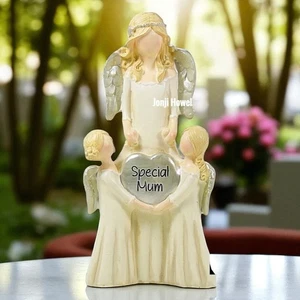 Memorial Angel Ornament Remembrance Sculpture Special Mum Angel Wings Graveside - Picture 1 of 5