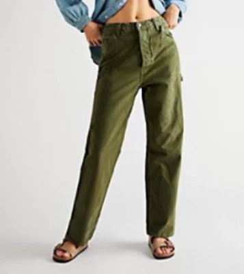 Pantalones de pintor Free People x Dr. Collectors P42 - Verde militar PEQUEÑOS PRECIO DE VENTA SUGERIDO POR EL FABRICANTE $425 Foto 1 de 4