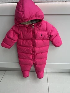 ralph lauren baby mädchen Schneeanzug Federn & Daunen gefüllt 9 Monate - Bild 1 von 7