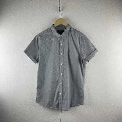 Camisa Retro L M Forever 21 Para Hombres Estampado Gráfico Geométrico Manga Puño Abotonada Foto 1 de 4