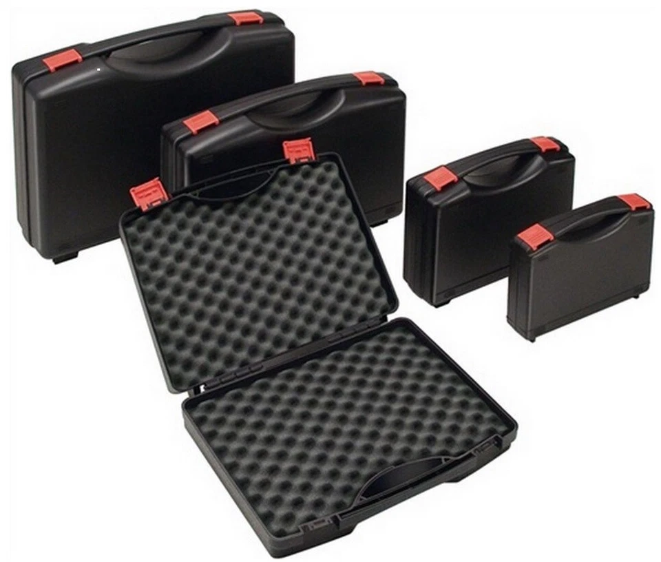 MARKENLOS Universal Kunststoffkoffer mit Schaumstoff klein Werkzeugkoffer leer Kunststoff