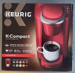 Keurig K-Compact K35 Single Serve Pod Coffee Machine Red Only Used a Few Times! - Picture 1 of 12