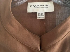 Emanuel Ungaro linen jacket 12 / 46 designer quality - Picture 1 of 6