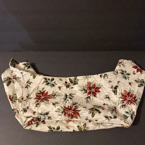 Longaberger HOSTESS 2006 NATURE'S HOLIDAY BASKET Liner (ONLY) HOLIDAY BOTANICAL Cover