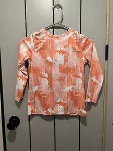 Reel Legends Rash Guard Swim Shirt Size XS 4/5 Long Sleeve Shark Print - Picture 1 of 3