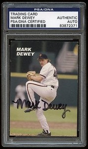 Trading Card Mark Dewey auto PSA/DNA autograph