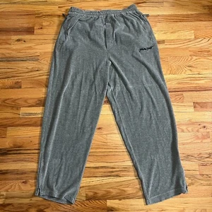 VTG FUBU FubuSport Sweatpants Men’s XL Gray Y2K Logo Streetwear USA Velour - Picture 1 of 8