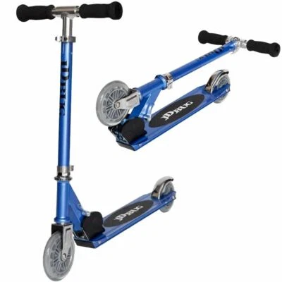 JD Bug Junior Kids MS100 Reflex Blue Original Street Foldable Scooter - Image 1 of 4