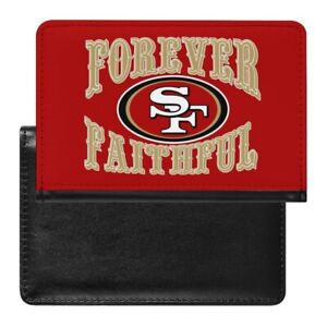 Forever Faithful San Francisco 49ers Passport Holder Protector Cover Wallets