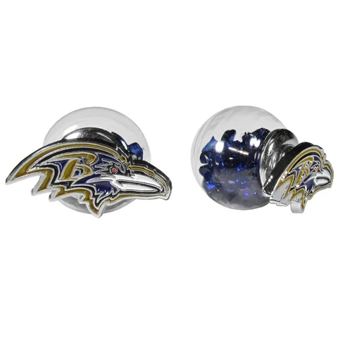 Baltimore Ravens Front/Back Stud Earrings NFL Football Jewelry Cover