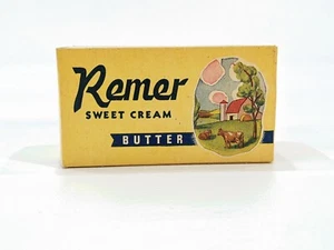 Caja de mantequilla de crema dulce cooperativa Remer 1937 - Remer, Minn. - Imagen 1 de 4