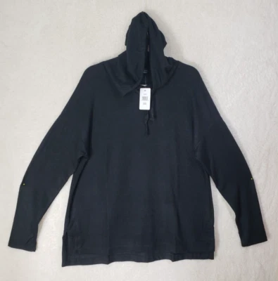 Sudadera con Capucha Max Mia Mujer Extra Grande Negra Mezcla Rayón Manga Larga Salón Pullover Foto 1 de 4