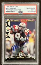 Mike Vrabel Signed 1997 Score Board Rookie Card  Auto Rare Pittsburgh Steelers
