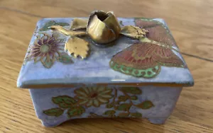 Vintage AG Harley Jones Antique Wilton Ware Lustre Dish With Lid - Picture 1 of 12