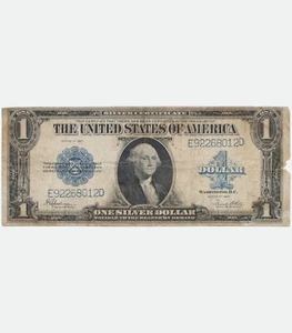 1923 USA 1 Dollar Bill Banknote Horse Blanket Large-Size Silver Certificate - Picture 1 of 3