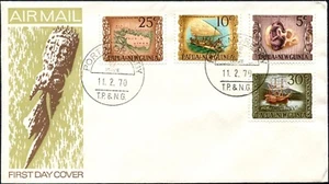 1970 Papua New Guinea Heritage Set Of 4 Unaddressed First Day Cover, GC - Bild 1 von 1