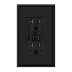 GFCI Outlet WR Weather Resistant Tamper Resistant TR Receptacle Self-Test with L - Picture 1 of 7