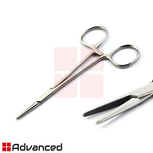 Abrazadera dental micro cuello fórceps rectos hemostáticos mosquitos arteria alicates CE - Imagen 1 de 2
