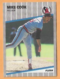 MIKE COOK ANGELS #472 - FLEER NM-MT 1989 - Picture 1 of 2