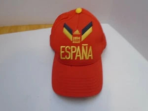 Brazil 2014 FIFA World Cup ADIDAS Espana Adjustable Futbol Soccer Hat Cap red - Picture 1 of 9