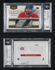 2013-14 Panini Dominion Stickside Signatures /25 Brian Gionta BGS 9 MINT Auto