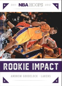 2012-13 Hoops Rookie Impact Lakers Basketball Card #27 Andrew Goudelock