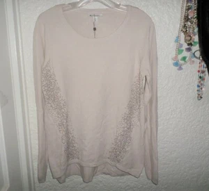 Spanner Embellished Pale Pink Sweater NWT Size S - Picture 1 of 3